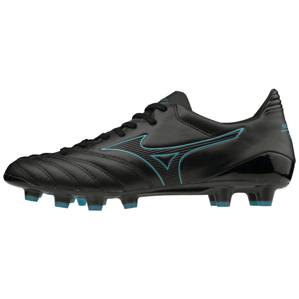 Mizuno Morelia Neo KL II Férfi Focicipő Fekete/Kék Türkiz HRS865024